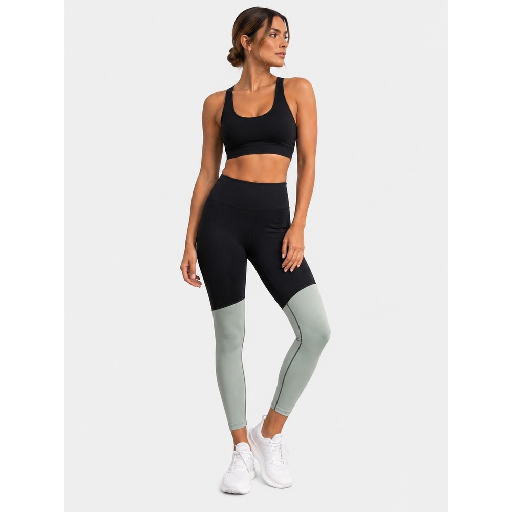 All‎ Access Center Stage High Rise Colorblock Leggings Pants Black Mint XL